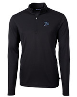 Tampa Bay Rays Cooperstown Cutter & Buck Virtue Eco Pique Recycled Quarter Zip Mens Pullover BL_MANN_HG 1