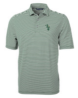 Oakland Athletics Cooperstown Cutter & Buck Virtue Eco Pique Stripe Recycled Mens Polo HT_MANN_HG 1