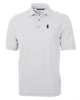 Chicago Cubs Cooperstown Cutter & Buck Virtue Eco Pique Stripe Recycled Mens Polo POL_MANN_HG 1