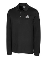 Chicago White Sox Cooperstown Cutter & Buck Advantage Tri-Blend Pique Mens Long Sleeve Polo BL_MANN_HG 1