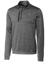 Oakland Athletics Cooperstown Cutter & Buck Stealth Heathered Quarter Zip Mens Pullover EG_MANN_HG 1