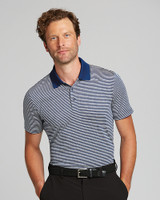 Forge Polo Tonal Stripe Tailored Fit 1