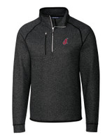 Cleveland Indians Cooperstown Cutter & Buck Mainsail Sweater-Knit Mens Half Zip Pullover Jacket CCH_MANN_HG 1