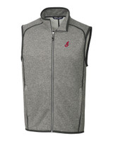 Cleveland Indians Cooperstown Cutter & Buck Mainsail Sweater-Knit Mens Full Zip Vest POH_MANN_HG 1