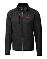 Cleveland Indians Cooperstown Cutter & Buck Mainsail Sweater-Knit Mens Full Zip Jacket CCH_MANN_HG 1