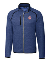 New York Yankees Cooperstown Cutter & Buck Mainsail Sweater-Knit Mens Full Zip Jacket TBH_MANN_HG 1