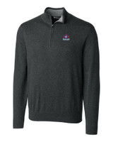 Toronto Blue Jays Cooperstown Cutter & Buck Lakemont Tri-Blend Mens Quarter Zip Pullover Sweater CCH_MANN_HG 1