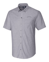 Colorado Rockies Cooperstown Cutter & Buck Stretch Oxford Mens Short Sleeve Dress Shirt CC_MANN_HG 1