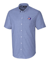 Texas Rangers Cooperstown Cutter & Buck Stretch Oxford Mens Short Sleeve Dress Shirt FB_MANN_HG 1