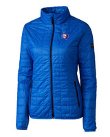 Texas Rangers Cooperstown Cutter & Buck Rainier PrimaLoft®  Womens Eco Insulated Full Zip Puffer Jacket RY_MANN_HG 1