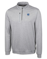 North Carolina Tar Heels Alumni Cutter & Buck Stealth Heathered Mens Big and Tall  Quarter Zip Pullover POL_MANN_HG 1