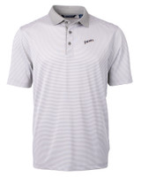 San Diego Padres Cooperstown Cutter & Buck Virtue Eco Pique Micro Stripe Recycled Mens Big & Tall Polo POLWH_MANN_HG 1