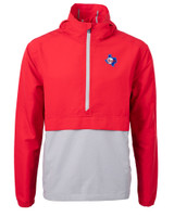 Texas Rangers Cooperstown Cutter & Buck Charter Eco Recycled Mens Anorak Jacket RDPO_MANN_HG 1