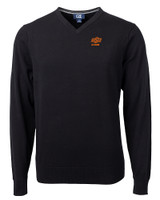 Oklahoma State Cowboys Alumni Cutter & Buck Lakemont Tri-Blend Mens V-Neck Pullover Sweater BL_MANN_HG 