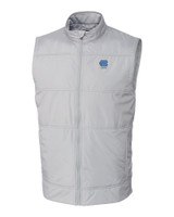 North Carolina Tar Heels Alumni Cutter & Buck Stealth Hybrid Quilted Mens Windbreaker Vest POL_MANN_HG 1