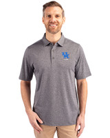 Kentucky Wildcats Alumni Cutter & Buck Forge Heathered Stretch Mens Polo Charcoal Heather Front