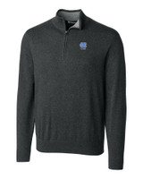 North Carolina Tar Heels Alumni Cutter & Buck Lakemont Tri-Blend Mens Quarter Zip Pullover Sweater CCH_MANN_HG 1