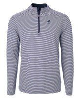 Penn State Nittany Lions Alumni Cutter & Buck Virtue Eco Pique Micro Stripe Recycled Mens Quarter Zip NVBW_MANN_HG 