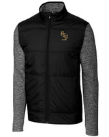 Florida State Seminoles Alumni Cutter & Buck Stealth Hybrid Quilted Mens Big and Tall Full Zip Windbreaker Jacket BL_MANN_HG 