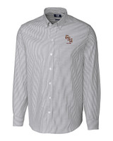 Florida State Seminoles Alumni Cutter & Buck Stretch Oxford Stripe Mens Big and Tall Long Sleeve Dress Shirt CC_MANN_HG 