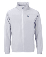 Michigan Wolverines College Vault Cutter & Buck Charter Eco Recycled Mens Full-Zip Jacket POL_MANN_HG 1