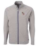 Florida State Seminoles Alumni Cutter & Buck Adapt Eco Knit Hybrid Recycled Mens Big & Tall Full Zip Jacket POL_MANN_HG 1