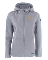 LSU Tigers Alumni Cutter & Buck Evoke Eco Softshell Recycled Full Zip Womens Jacket CNC_MANN_HG 1