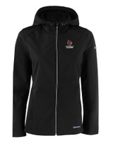 Louisville Cardinals Alumni Cutter & Buck Evoke Softshell Recycled Full Zip Womens Jacket BL_MANN_HG 