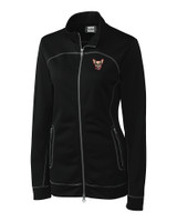El Paso Chihuahuas Clique Helsa Performance Womens Full Zip Knit Jacket Black Mannequin