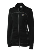 Akron RubberDucks Clique Helsa Performance Womens Full Zip Knit Jacket Black Mannequin