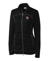 Fort Wayne TinCaps Clique Helsa Performance Womens Full Zip Knit Jacket Black Mannequin