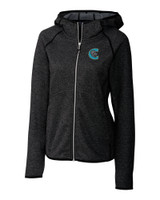 Charlotte Knights Cutter & Buck Mainsail Sweater-Knit Hoodie Womens Full Zip Jacket CCH_MANN_HG 1