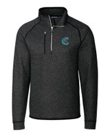 Charlotte Knights Cutter & Buck Mainsail Sweater-Knit Mens Big and Tall Half Zip Pullover Jacket CCH_MANN_HG 1