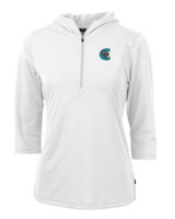 Charlotte Knights Cutter & Buck Virtue Eco Pique Recycled Half Zip Pullover Womens Hoodie WH_MANN_HG 1
