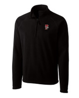 Fresno Grizzlies Clique Summit Performance Fleece Half Zip Mens Pullover Jacket Black Mannequin