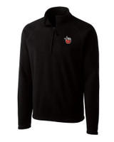 Fort Wayne TinCaps Clique Summit Performance Fleece Half Zip Mens Pullover Jacket Black Mannequin