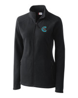 Charlotte Knights Clique Summit Performance Fleece Full Zip Womens Jacket CC_MANN_HG 1