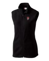 Fresno Grizzlies Clique Summit Performance Fleece Full Zip Womens Vest Black Mannequin