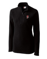 Fresno Grizzlies Clique Summit Performance Fleece Half Zip Womens Pullover Jacket Black Mannequin