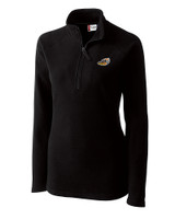 Akron RubberDucks Clique Summit Performance Fleece Half Zip Womens Pullover Jacket Black Mannequin