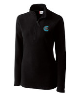 Charlotte Knights Clique Summit Performance Fleece Half Zip Womens Pullover Jacket GRY_MANN_HG 1