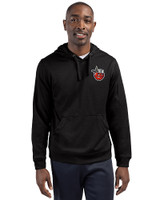 Fort Wayne TinCaps Clique Lift Eco Performance Unisex Pullover Hoodie Sweatshirt Black Front