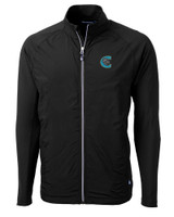 Charlotte Knights Cutter & Buck Adapt Eco Knit Hybrid Recycled Mens Big & Tall Full Zip Jacket BL_MANN_HG 1
