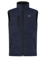 Gwinnett Stripers Clique Equinox Insulated Mens Softshell Vest Dark Navy Mannequin