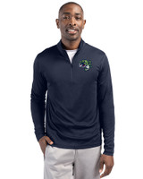 Gwinnett Stripers Clique Spin Eco Performance Half Zip Mens Pullover Dark Navy Front