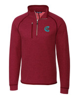 Charlotte Knights Cutter & Buck Mainsail Sweater-Knit Mens Half Zip Pullover Jacket CCH_MANN_HG 1