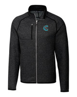 Charlotte Knights Cutter & Buck Mainsail Sweater-Knit Mens Big and Tall Full Zip Jacket CCH_MANN_HG 1