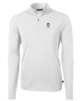 Ohio State Buckeyes Alumni Cutter & Buck Virtue Eco Pique Recycled Quarter Zip Mens Pullover WH_MANN_HG 1