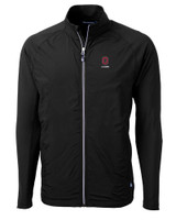 Ohio State Buckeyes Alumni Cutter & Buck Adapt Eco Knit Hybrid Recycled Mens Full Zip Jacket BL_MANN_HG 1