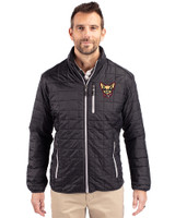 El Paso Chihuahuas Cutter & Buck Rainier PrimaLoft®  Mens Big and Tall Eco Insulated Puffer Jacket Black Front